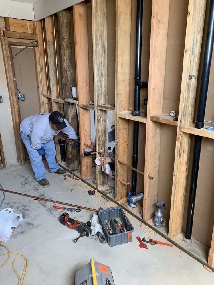 Commercial rough-in plumbing for Water Heater Replacement in Pleasant Hills
